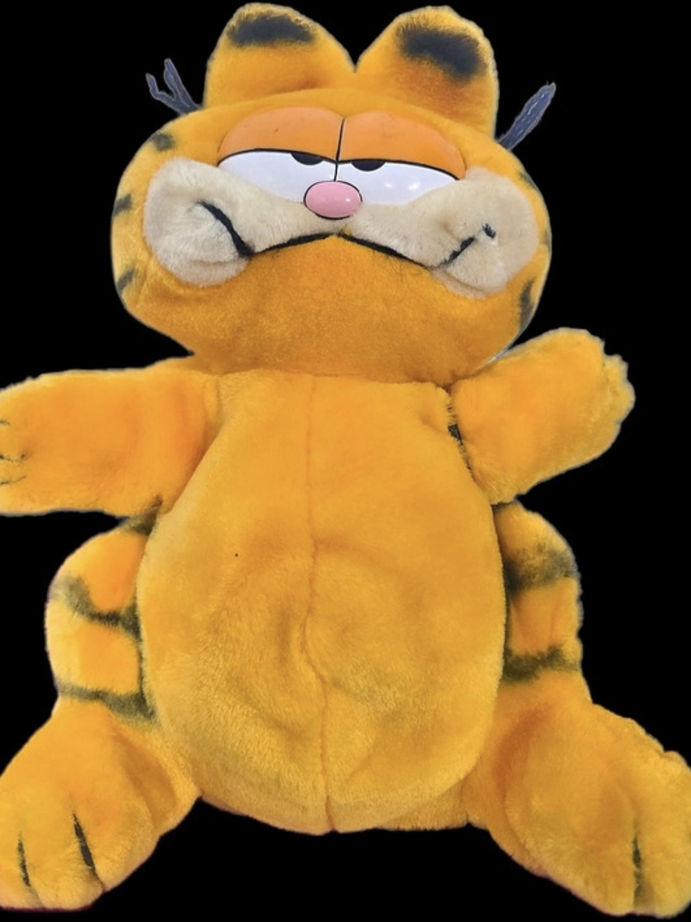 Dakin Garfield Hand Puppet Orange & Black Plush